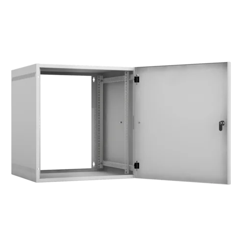 Настенный шкаф 19", 12U, металл, 540х500, серый Настенный шкаф 19", 12U, металл, 540х500, серый